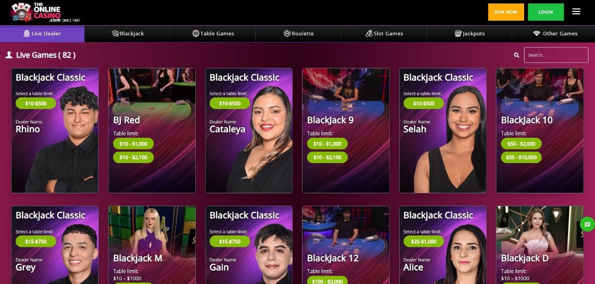 theonlinecasino liver dealers - offshore casinos